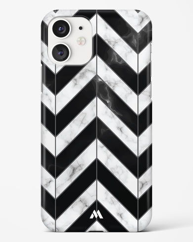 Warrior Stripe Marble Hard Case Phone Cover-(Apple)