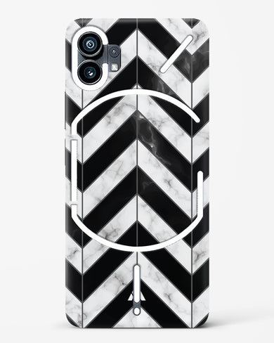 Warrior Stripe Marble Hard Case Phone Cover-(Nothing)