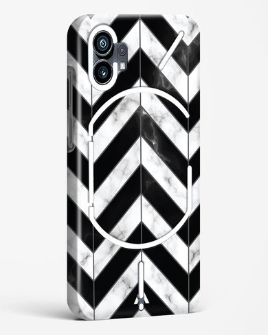 Warrior Stripe Marble Hard Case Phone Cover-(Nothing)