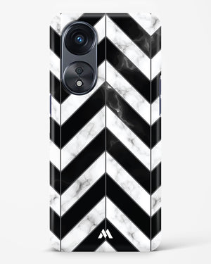 Warrior Stripe Marble Hard Case Phone Cover-(Oppo)