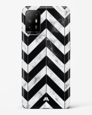 Warrior Stripe Marble Hard Case Phone Cover-(Oppo)