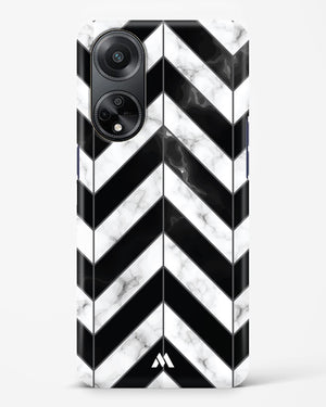 Warrior Stripe Marble Hard Case Phone Cover-(Oppo)