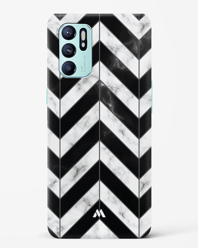 Warrior Stripe Marble Hard Case Phone Cover-(Oppo)