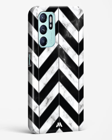 Warrior Stripe Marble Hard Case Phone Cover-(Oppo)