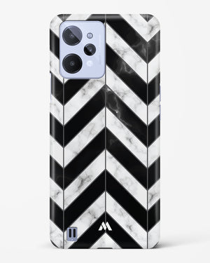 Warrior Stripe Marble Hard Case Phone Cover-(Realme)