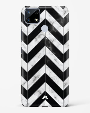 Warrior Stripe Marble Hard Case Phone Cover-(Realme)