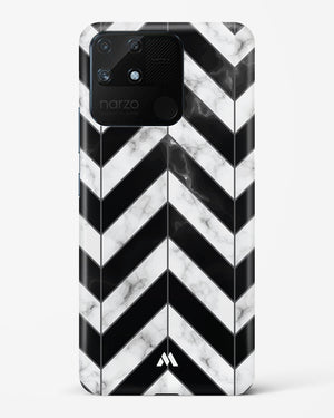 Warrior Stripe Marble Hard Case Phone Cover-(Realme)