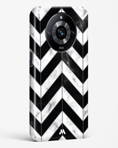 Warrior Stripe Marble Hard Case Phone Cover-(Realme)