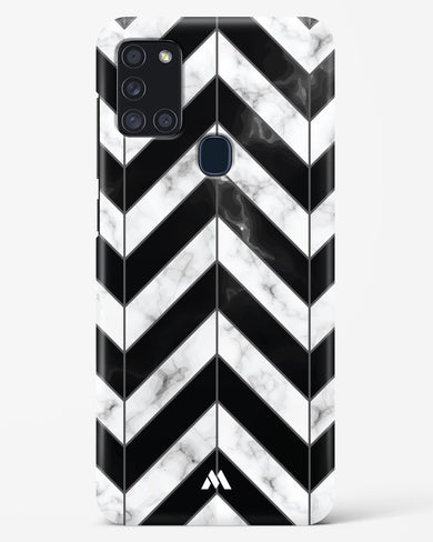 Warrior Stripe Marble Hard Case Phone Cover-(Samsung)