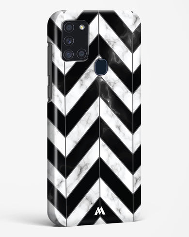 Warrior Stripe Marble Hard Case Phone Cover-(Samsung)