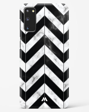 Warrior Stripe Marble Hard Case Phone Cover-(Samsung)