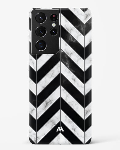 Warrior Stripe Marble Hard Case Phone Cover-(Samsung)