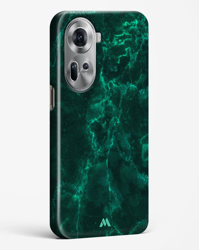 Olive Riddle Marble Hard Case Phone Cover-(Oppo)