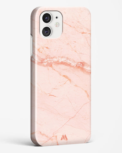 Rose Quartz on Marble Hard Case Phone Cover (Apple)