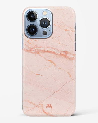 Rose Quartz on Marble Hard Case Phone Cover-(Apple)