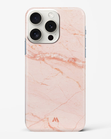 Rose Quartz on Marble Hard Case Phone Cover-(Apple)