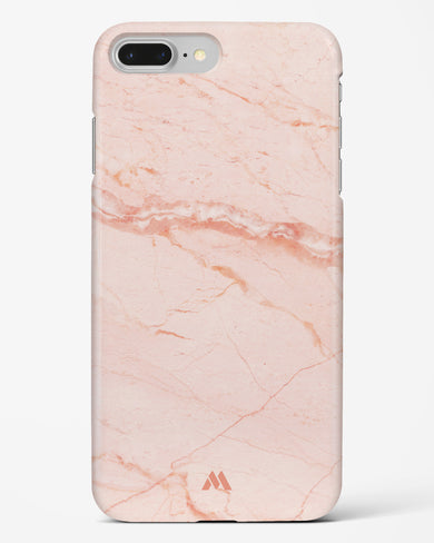 Rose Quartz on Marble Hard Case Phone Cover-(Apple)