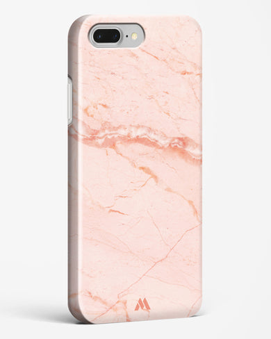 Rose Quartz on Marble Hard Case Phone Cover-(Apple)