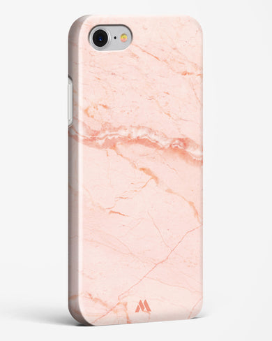 Rose Quartz on Marble Hard Case Phone Cover-(Apple)