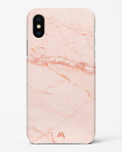 Rose Quartz on Marble Hard Case Phone Cover (Apple)