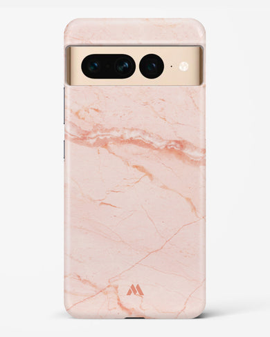 Rose Quartz on Marble Hard Case Phone Cover (Google)