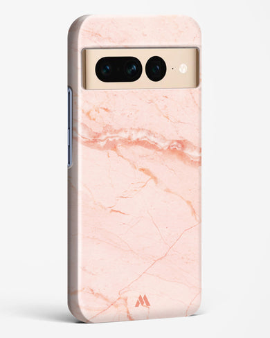 Rose Quartz on Marble Hard Case Phone Cover (Google)