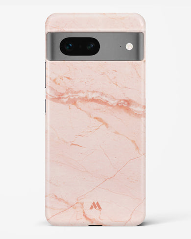 Rose Quartz on Marble Hard Case Phone Cover (Google)