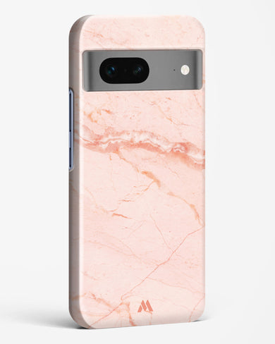 Rose Quartz on Marble Hard Case Phone Cover (Google)