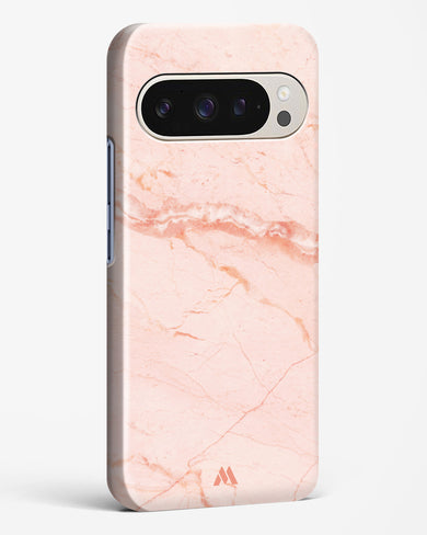 Rose Quartz on Marble Hard Case Phone Cover (Google)