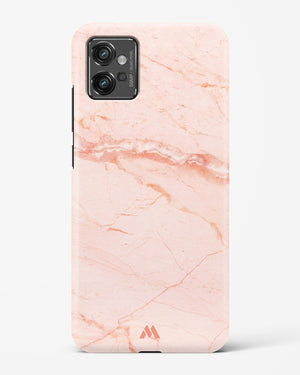 Rose Quartz on Marble Hard Case Phone Cover (Motorola)