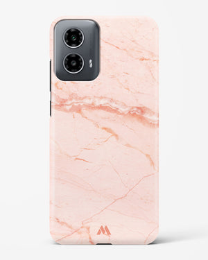 Rose Quartz on Marble Hard Case Phone Cover (Motorola)