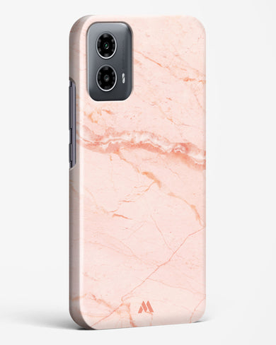 Rose Quartz on Marble Hard Case Phone Cover (Motorola)