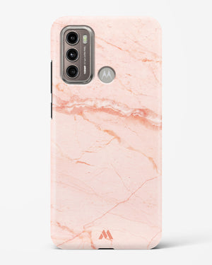 Rose Quartz on Marble Hard Case Phone Cover (Motorola)