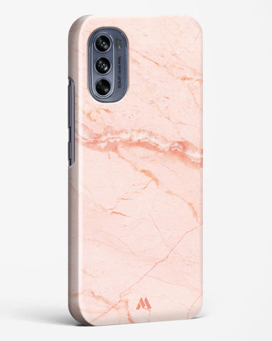 Rose Quartz on Marble Hard Case Phone Cover (Motorola)