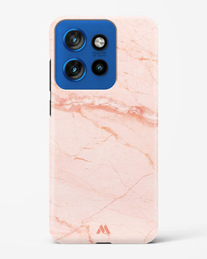 Rose Quartz on Marble Hard Case Phone Cover (Motorola)