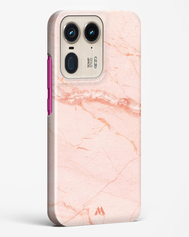 Rose Quartz on Marble Hard Case Phone Cover (Motorola)