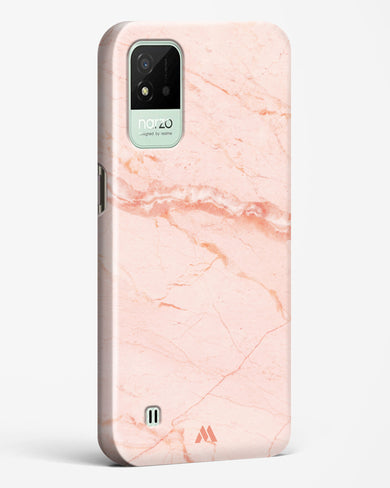 Rose Quartz on Marble Hard Case Phone Cover (Realme)