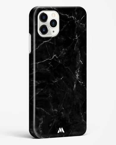 Marquina Black Marble Hard Case Phone Cover (Apple)