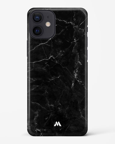 Marquina Black Marble Hard Case Phone Cover (Apple)