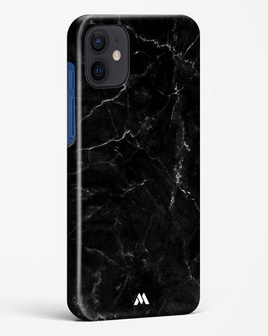 Marquina Black Marble Hard Case Phone Cover (Apple)