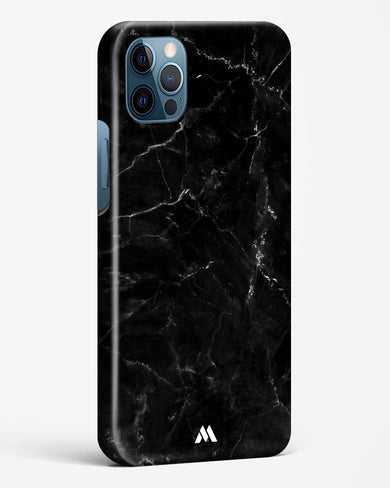 Marquina Black Marble Hard Case Phone Cover (Apple)