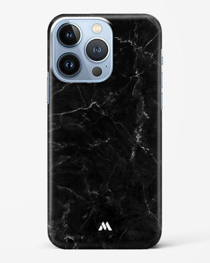 Marquina Black Marble Hard Case Phone Cover (Apple)