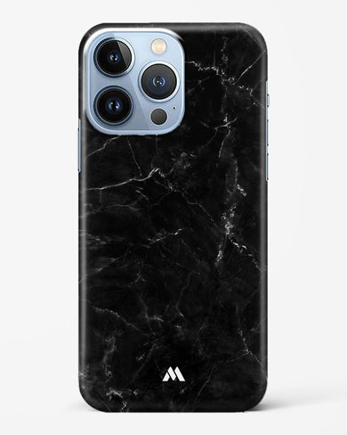 Marquina Black Marble Hard Case Phone Cover (Apple)