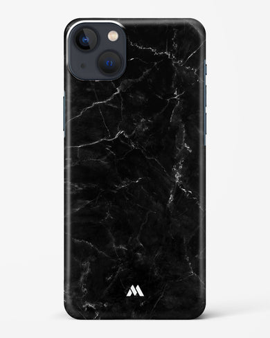 Marquina Black Marble Hard Case Phone Cover-(Apple)