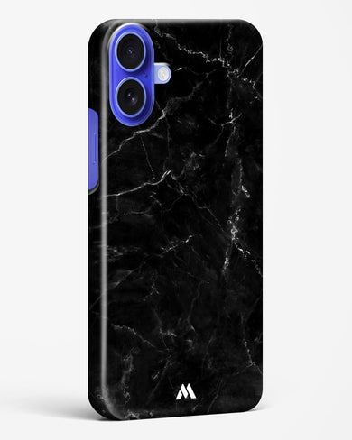 Marquina Black Marble Hard Case Phone Cover (Apple)