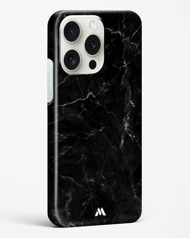 Marquina Black Marble Hard Case Phone Cover (Apple)