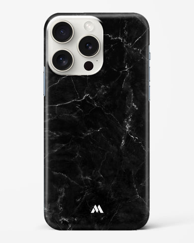 Marquina Black Marble Hard Case Phone Cover (Apple)