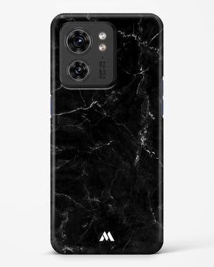 Marquina Black Marble Hard Case Phone Cover (Motorola)