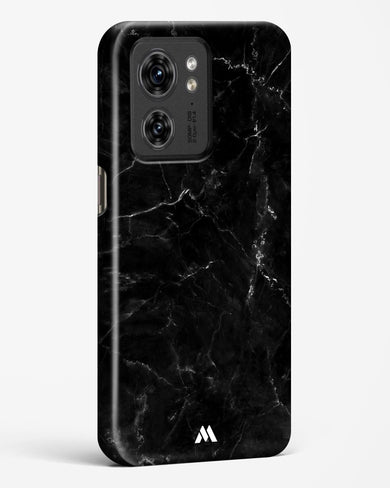 Marquina Black Marble Hard Case Phone Cover (Motorola)