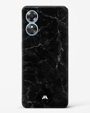 Marquina Black Marble Hard Case Phone Cover-(Oppo)